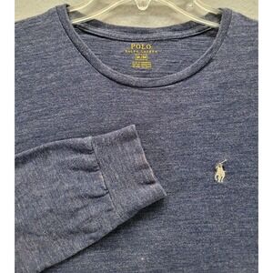 Polo Ralph Lauren Shirt Mens Size Medium Long Sleeve‎ Cotton Off-White Pony